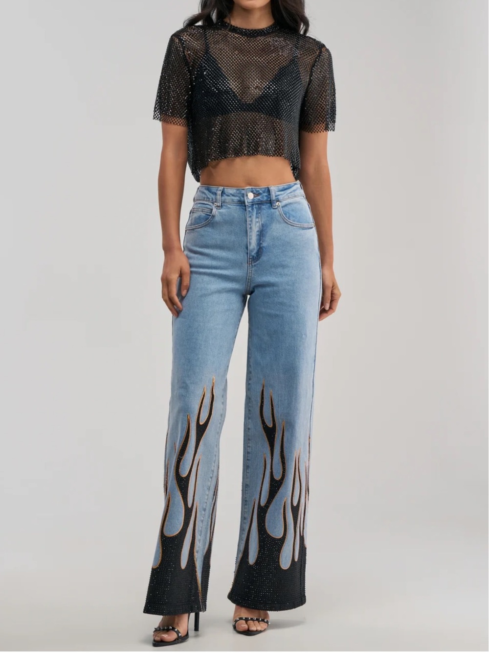 Akira ON FIRE RELAXED DENIM - Picture 5 of 6